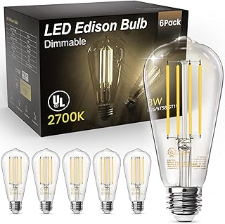TJOY Edison Light Bulbs 60W Equivalent