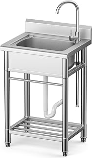Utility Sink Free Standing Single Bowl