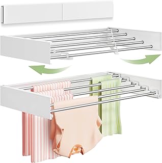 Vikaqi Wall Mounted Clothes Drying Rack