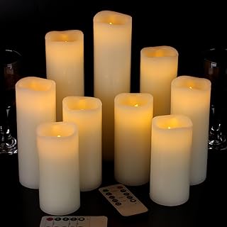 Vinkor Flameless Candles Battery Operated Real