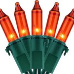 YULETIME 200 Orange Christmas Lights