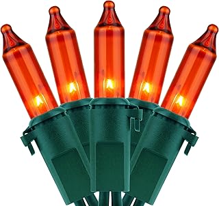 YULETIME 200 Orange Christmas Lights