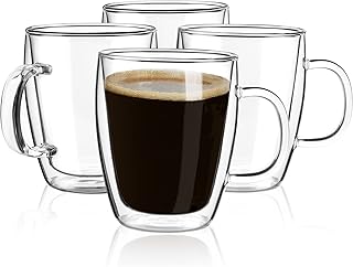 YUNCANG Double Wall Coffee Mugs